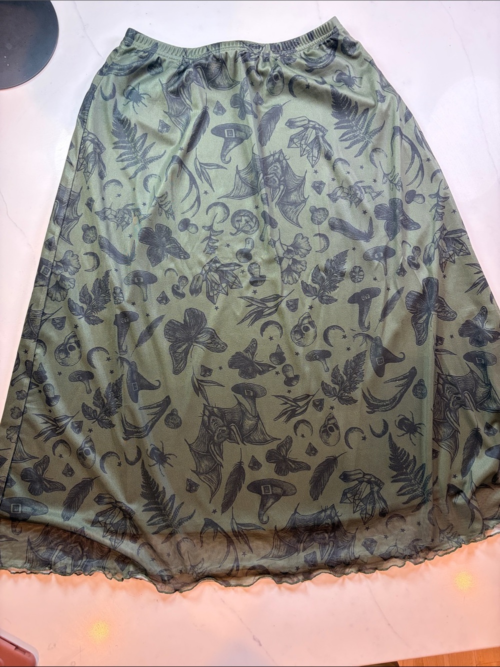 Womens Halloween Midi Skirt